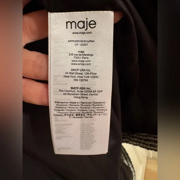 Maje "Visala" Tweed-Effect Matching Set - Picture 11 of 14